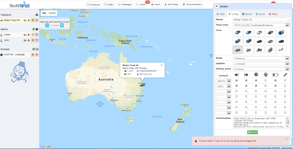 Tracking device MT7000 AUSTRALIA