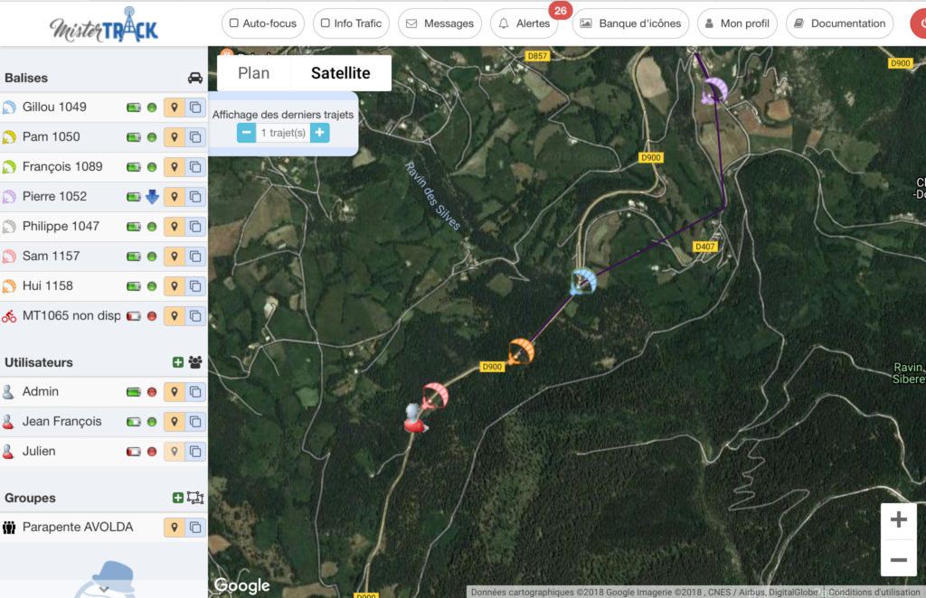 Balise GPS parapente