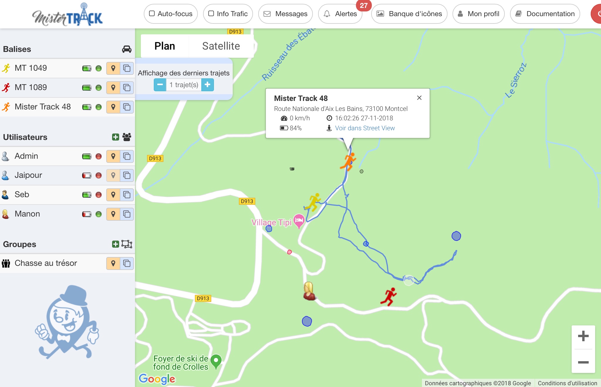 Traceur GPS chasse au trésor