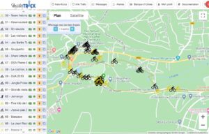 Traceur GPS pour course cycliste