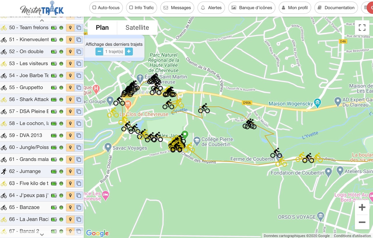 GPS tracker for trail
